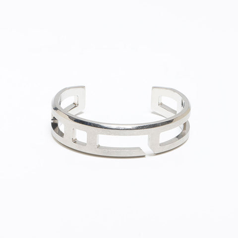 HERMES Play Bangle T4 bracelet Silver WS12919