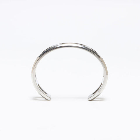 HERMES Play Bangle T4 bracelet Silver WS12919