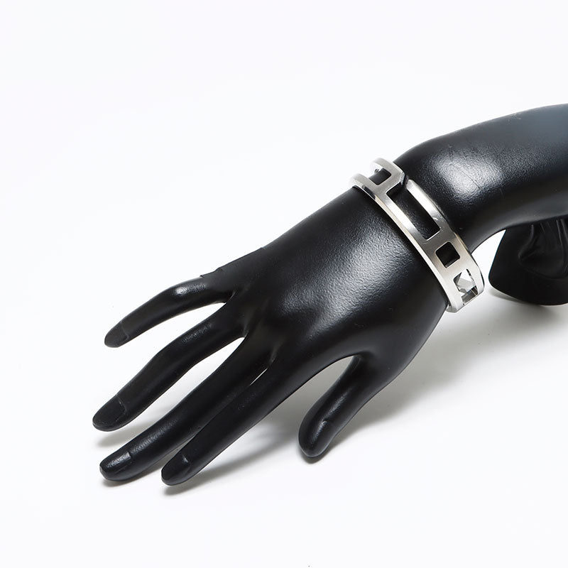 HERMES Play Bangle T4 bracelet Silver WS12919 – NUIR VINTAGE