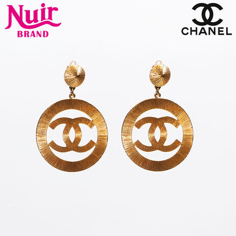 CHANEL Deca COCO Mark 93A 1993 Earring gold WS12923
