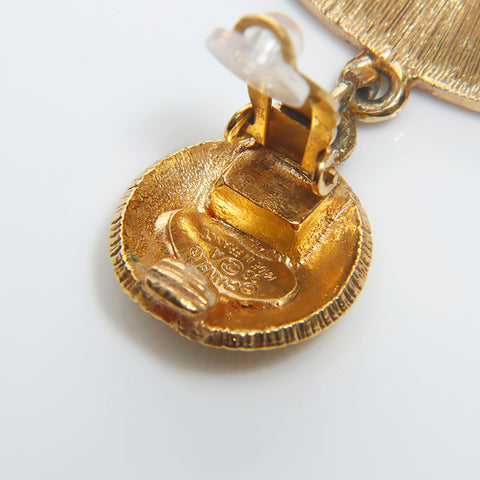 CHANEL Deca COCO Mark 93A 1993 Earring gold WS12923