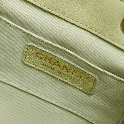 CHANEL Matelasse Lambskin Mini Chain Backpack Â· Daypack green WS12924