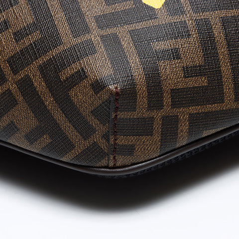 FENDI Zucca PVC logo Waist bag Brown WS12929