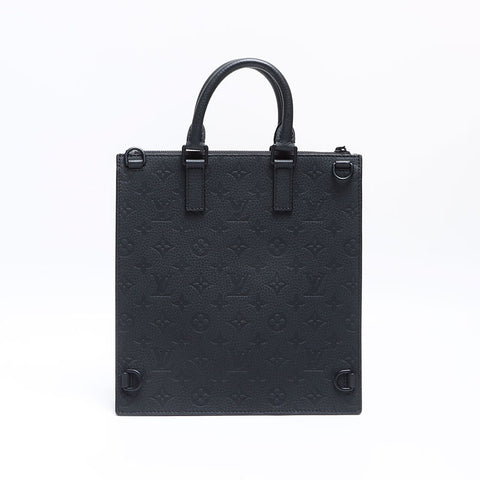 路易威登 Monogram Sac Plat Taurillon Clemence 2way RFID 单肩包黑色 WS12940