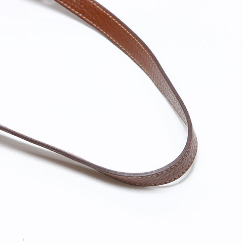 PRADA fur logo jacquard Tote Bag Brown WS12955