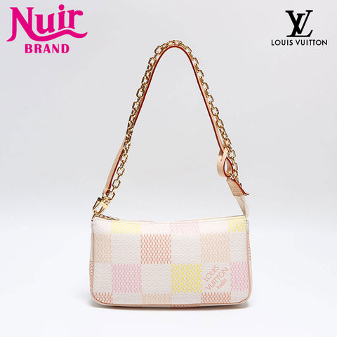 LOUIS VUITTON Damier Accessory Bags Shoulder Bag white WS12958