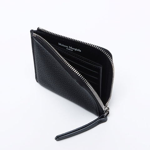 未使用保管品 Maison Margiela メゾンマルジェラ 4ステッチ ジップ アラウンド 折り財布 ブラック WS12964