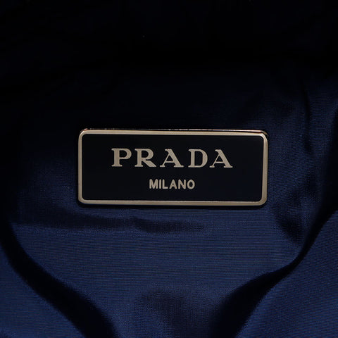 PRADA Nylon padded 2way Handbag Navy WS12971