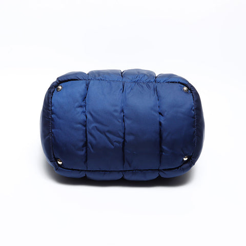 PRADA Nylon padded 2way Handbag Navy WS12971