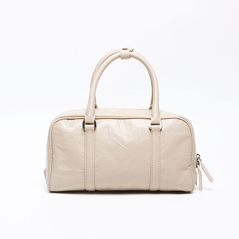 PRADA Nappa antique 2way with pouch Shoulder Bag beige WS12974