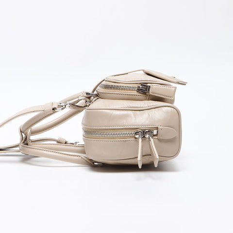 PRADA Nappa antique 2way with pouch Shoulder Bag beige WS12974