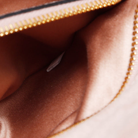 Miu Miu Leather Logo Madras Shoulder Bag pink WS12978