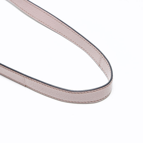 Miu Miu Leather Logo Madras Shoulder Bag pink WS12978