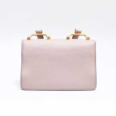 Miu Miu Leather Logo Madras Shoulder Bag pink WS12978