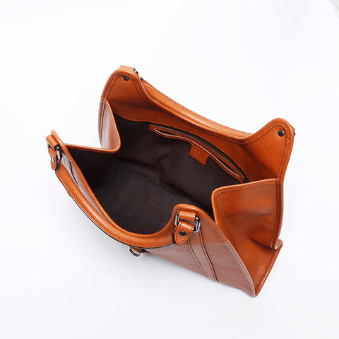 GUCCI Jackie Leather Shoulder Bag Brown WS12993