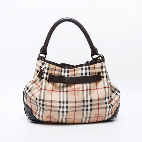 BURBERRY Novacheck PVC Shoulder Bag beige WS12994