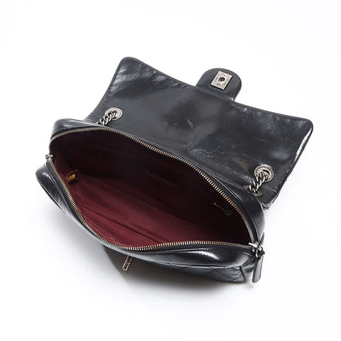 シャネル CHANEL チェーン レザー シルバー金具 20番台 2014-2015 ショルダーバッグ ブラック WS13005