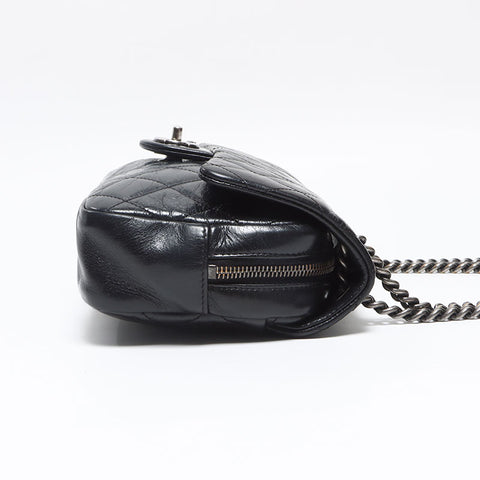シャネル CHANEL チェーン レザー シルバー金具 20番台 2014-2015 ショルダーバッグ ブラック WS13005