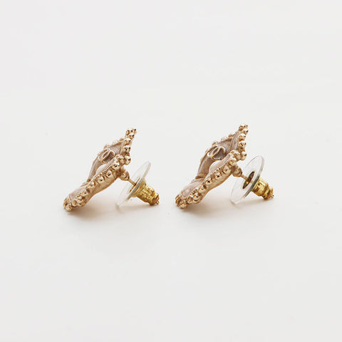 CHANEL 2023 F23K COCO Mark Camellia Pierce gold WS13006
