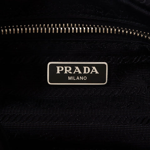 PRADA Quilted Nylon Tessuto Shoulder Bag black WS13019