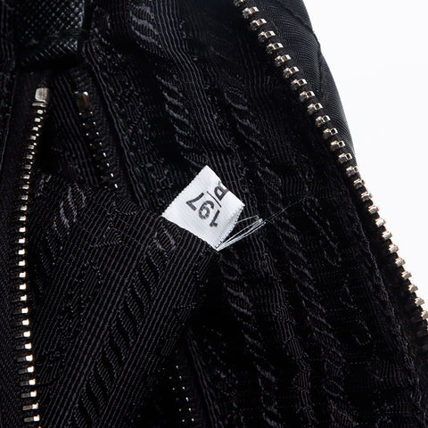PRADA Quilted Nylon Tessuto Shoulder Bag black WS13019