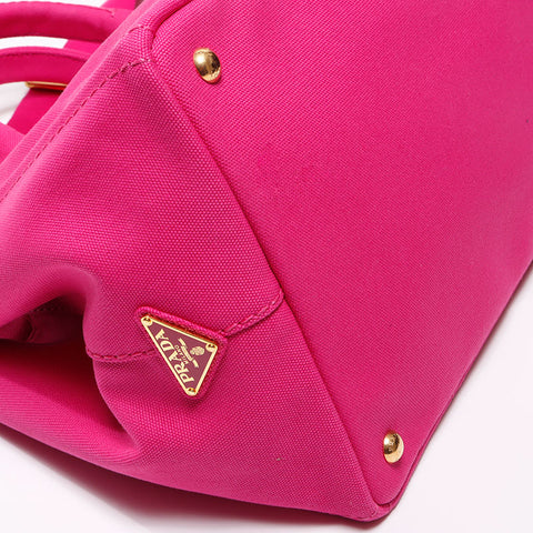 PRADA 2WAY Bag 1BG642 Pink Canvas Handbag pink WS13021