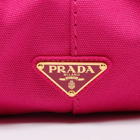 PRADA 2WAY Bag 1BG642 Pink Canvas Handbag pink WS13021