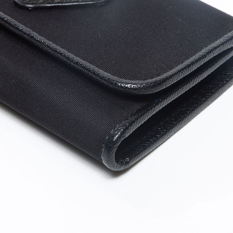 PRADA Saffiano 1MH523 6-row Tessuto Key holder  black WS13022