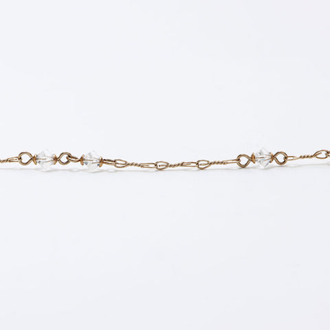 CHANEL 10C Rhinestone Star Long 2010 Necklace gold WS13031