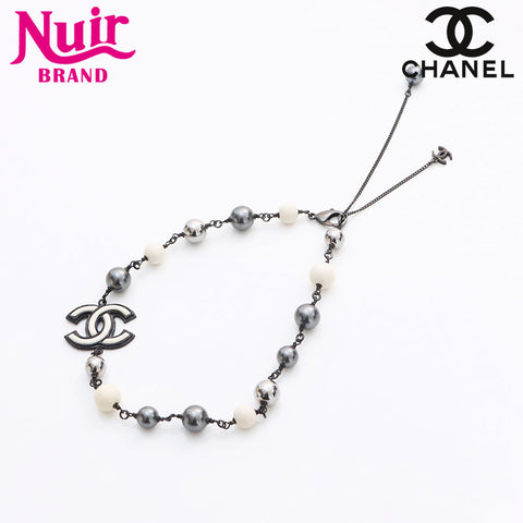 CHANEL B13B Resin COCO Mark Choker 2013 Necklace black WS13037