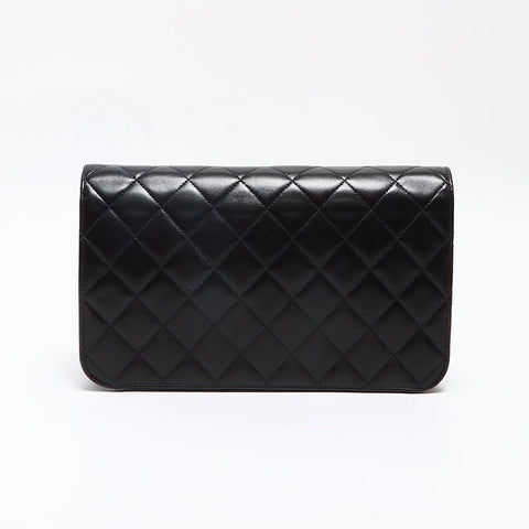 シャネル CHANEL フルフラップ チェーン ラムスキン プッシュロック 5番台 1999-2000年 ショルダーバッグ ブラック WS13039