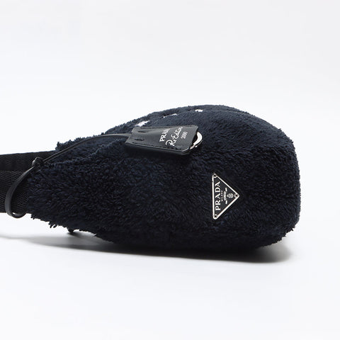 プラダ PRADA Re-Edition 2000 SPUGNA ホーボー ショルダーバッグ ネイビー WS13040