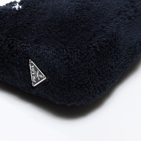 プラダ PRADA Re-Edition 2000 SPUGNA ホーボー ショルダーバッグ ネイビー WS13040