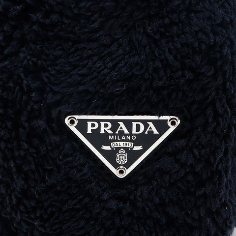 プラダ PRADA Re-Edition 2000 SPUGNA ホーボー ショルダーバッグ ネイビー WS13040