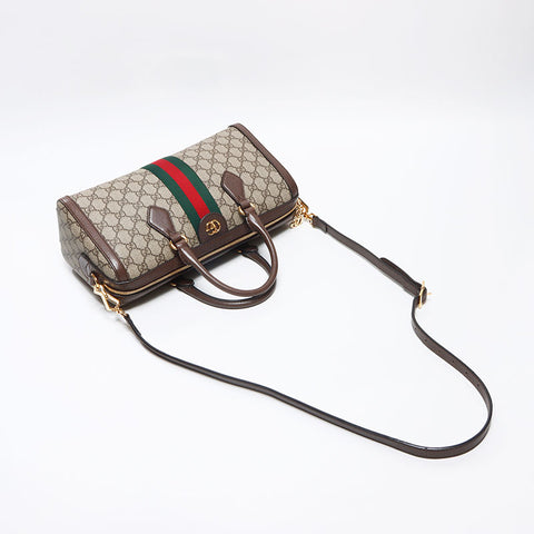 グッチ GUCCI オフィディア トップハンドルバッグ GGスプリーム ボストンバッグ ベージュ WS13042