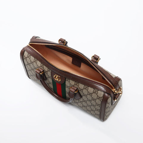 グッチ GUCCI オフィディア トップハンドルバッグ GGスプリーム ボストンバッグ ベージュ WS13042