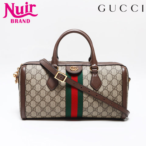 GUCCI Ophidia Top Handle Bag GG Supreme Boston bag beige WS13042