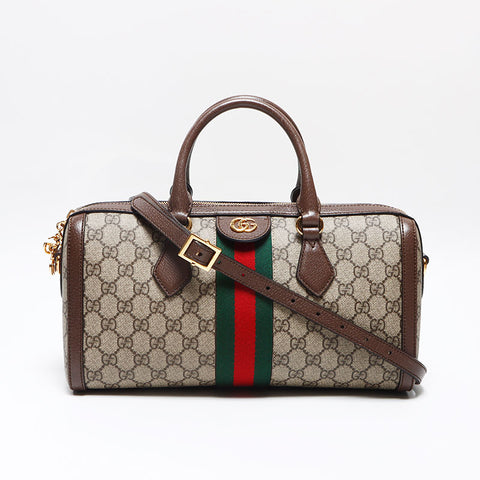 グッチ GUCCI オフィディア トップハンドルバッグ GGスプリーム ボストンバッグ ベージュ WS13042
