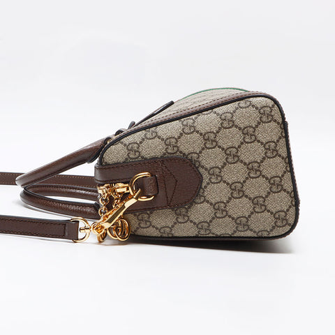 グッチ GUCCI オフィディア トップハンドルバッグ GGスプリーム ボストンバッグ ベージュ WS13042