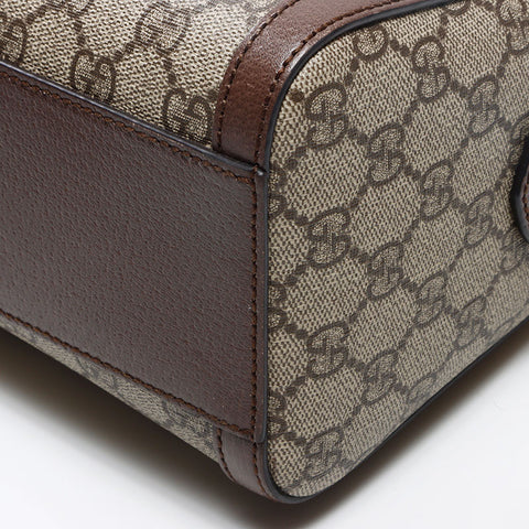 グッチ GUCCI オフィディア トップハンドルバッグ GGスプリーム ボストンバッグ ベージュ WS13042
