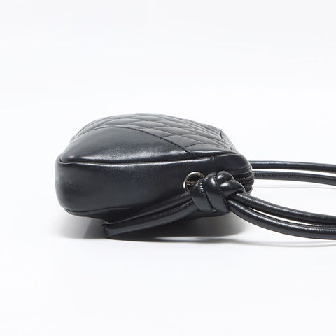 シャネル CHANEL カンボンライン レザー 10番台 2005-2006 ショルダーバッグ ブラック WS13043