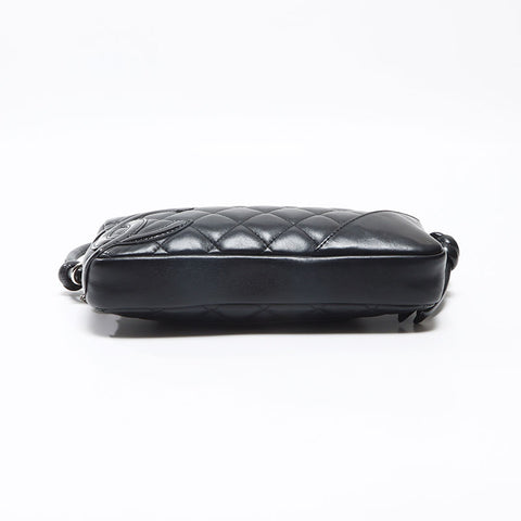 シャネル CHANEL カンボンライン レザー 10番台 2005-2006 ショルダーバッグ ブラック WS13043