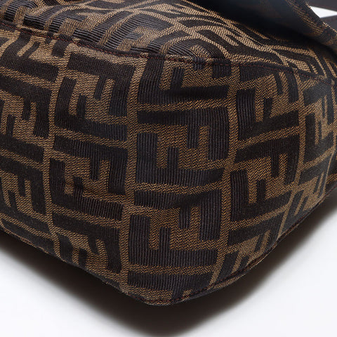 フェンディ FENDI ズッカ マンマバケット ショルダーバッグ ブラウン WS13047