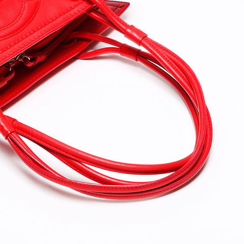 LOEWE logo leather Shoulder Bag Red WS13048