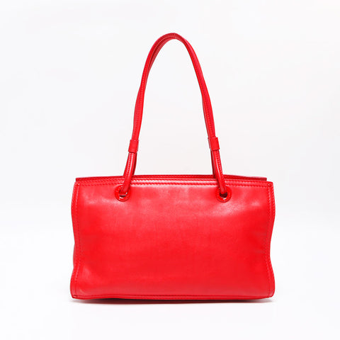 LOEWE logo leather Shoulder Bag Red WS13048