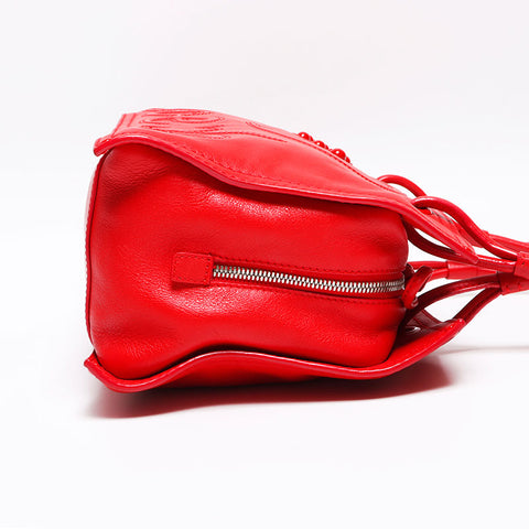 LOEWE logo leather Shoulder Bag Red WS13048