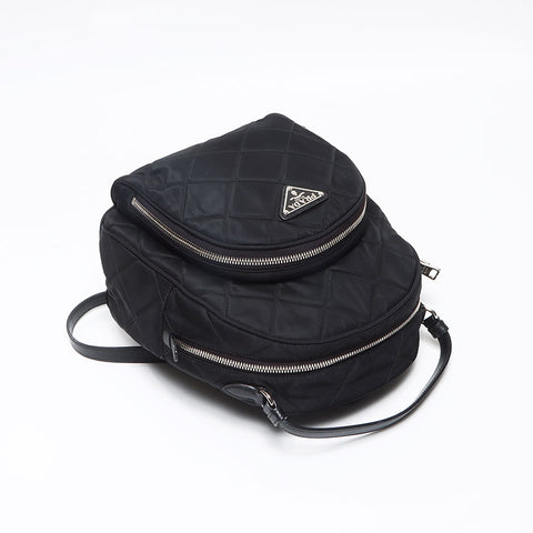 プラダ PRADA テスート ロゴ キルティング リュック・デイパック ブラック WS13049