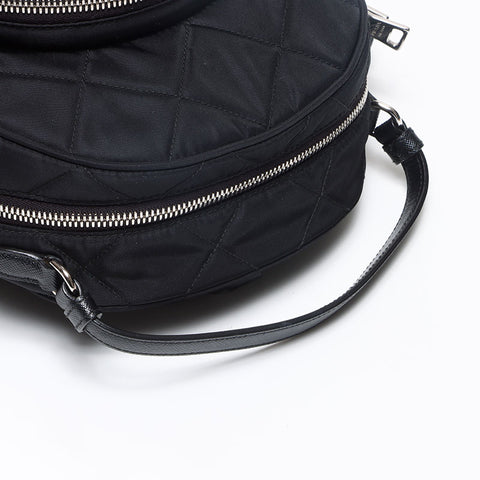 プラダ PRADA テスート ロゴ キルティング リュック・デイパック ブラック WS13049