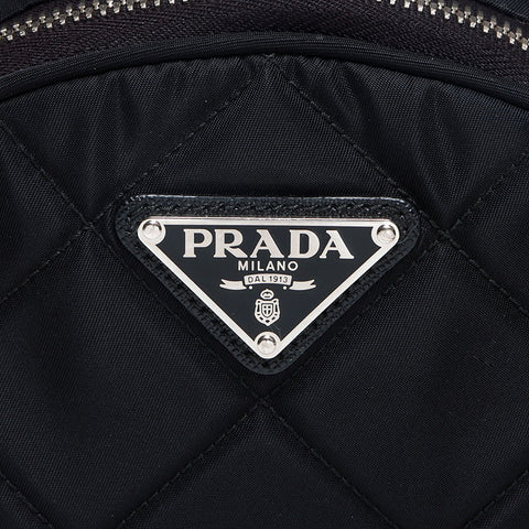 プラダ PRADA テスート ロゴ キルティング リュック・デイパック ブラック WS13049