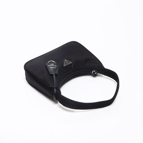 プラダ PRADA ナイロン Re-Edition 2000 ホーボーバッグ ハンドバッグ ブラック WS13050